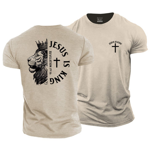 Men's Jesus Is King Cotton T-Shirt